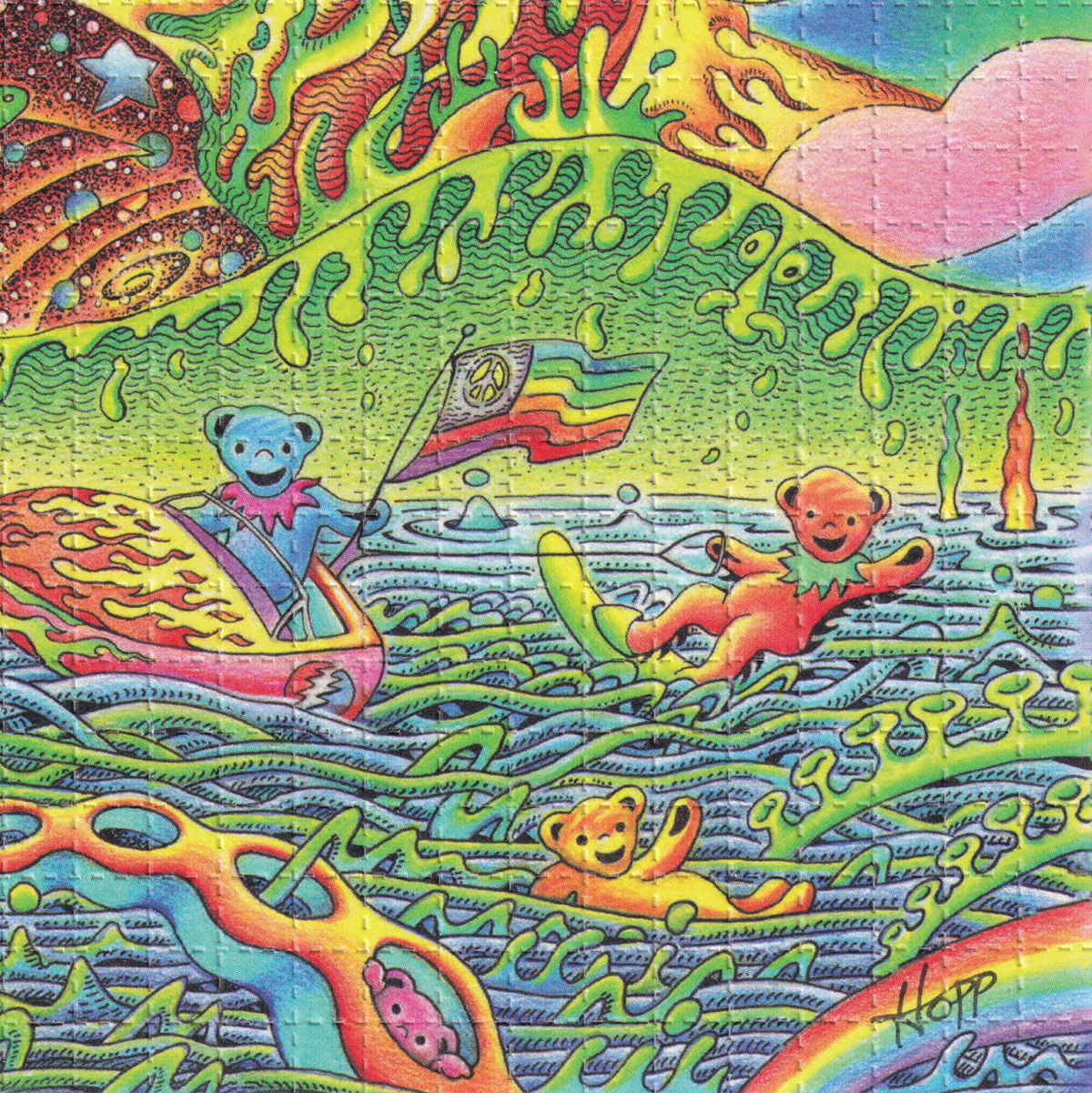 Owsley Stanley Blotter Art by Jeff Hopp (signed)