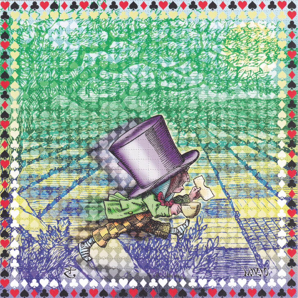 Mad Hatter Blotter Art by Mikio