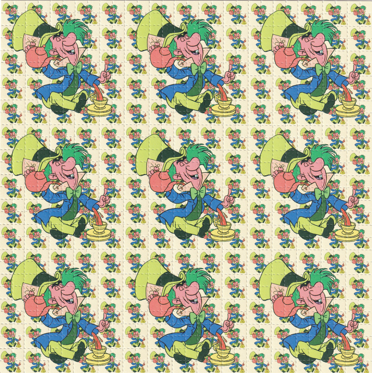 Mad Hatter Blotter Art (cream)