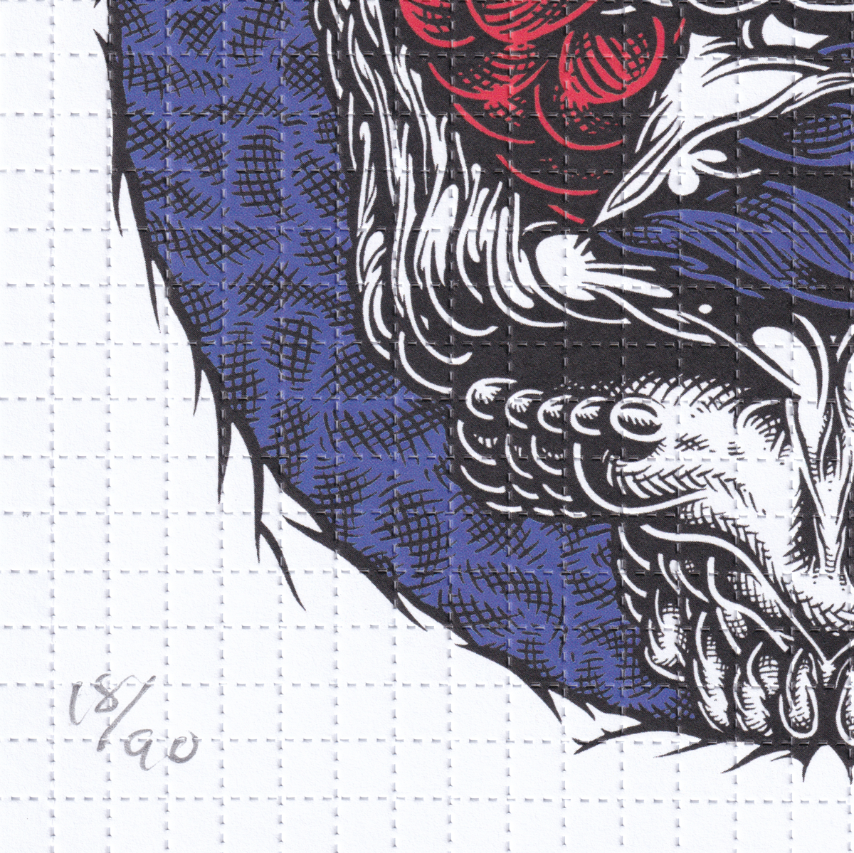 Stealie Skull Blotter Art by Mark Dean Veca (signed)