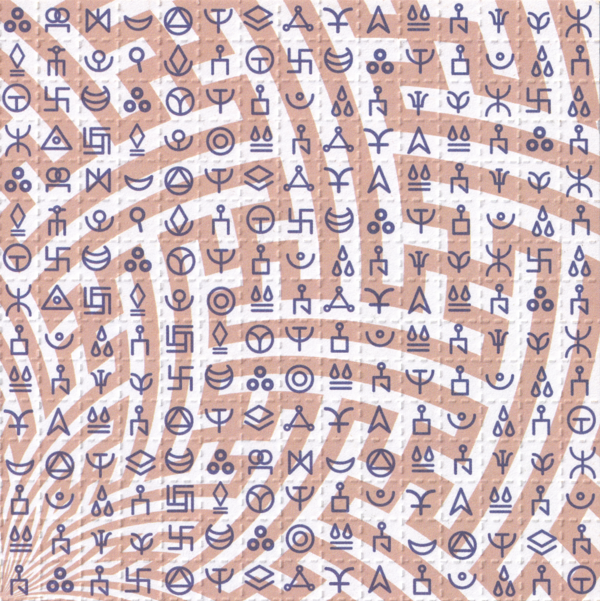 Tibet Blotter Art signed by Ann Shulgin