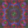 Vasarely Spheres 9 Panel Blotter Art