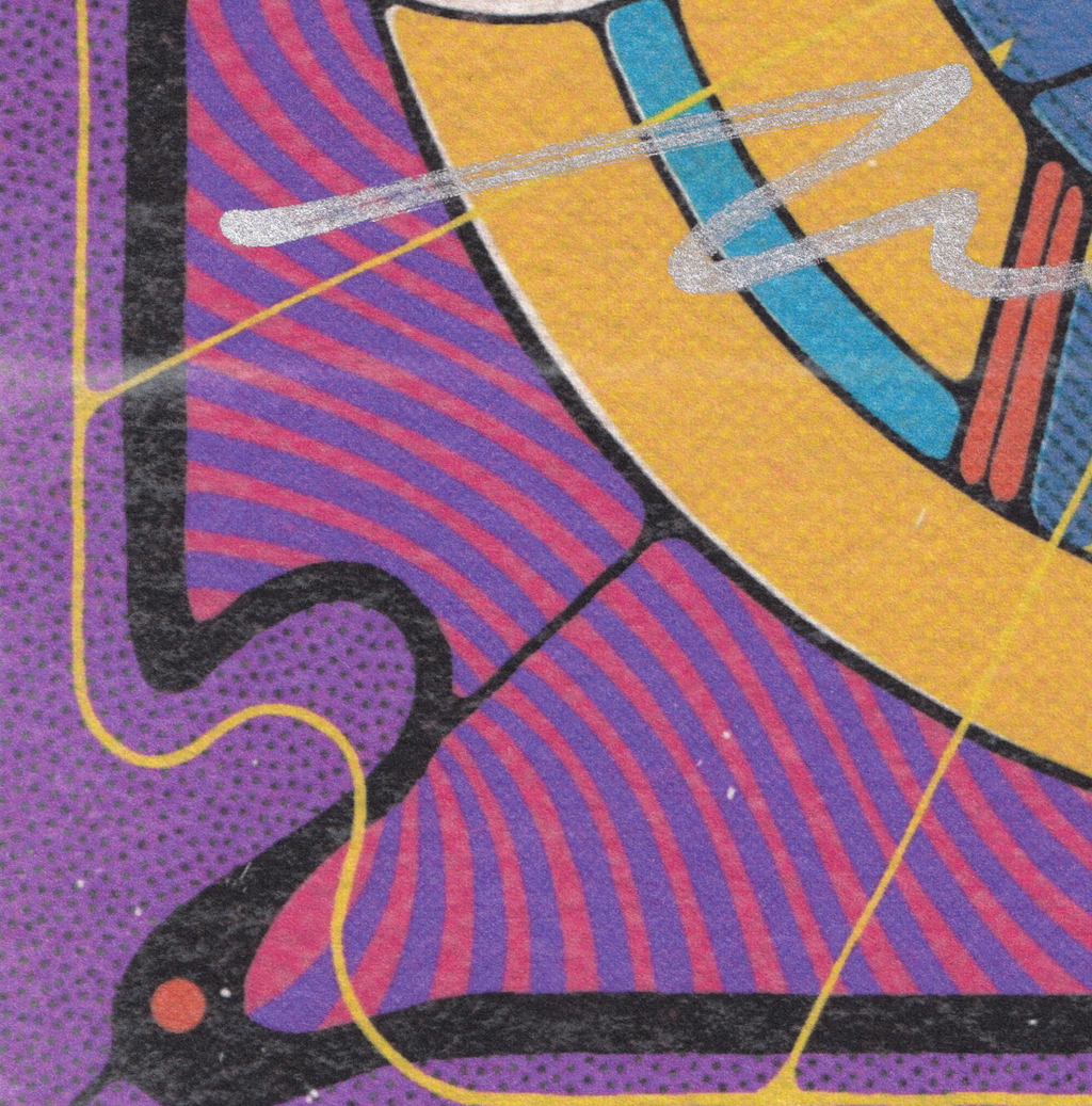"Magic" Ziero Muko Unperforated Blotter Art (signed)
