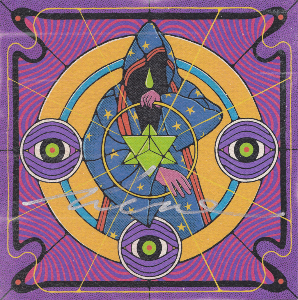 "Magic" Ziero Muko Unperforated Blotter Art (signed)
