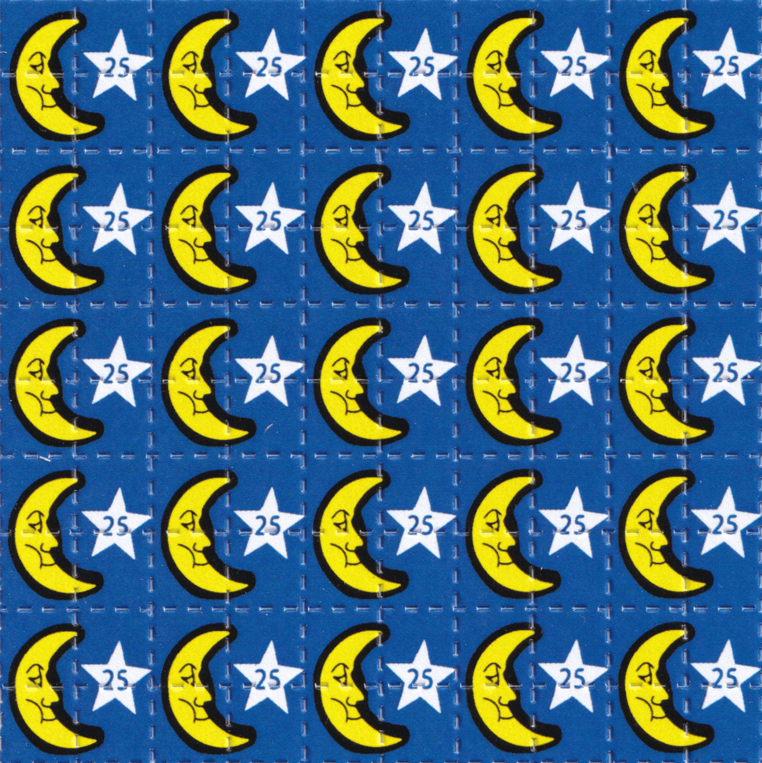 Moon & Star 25 Acid Blotter Art Print