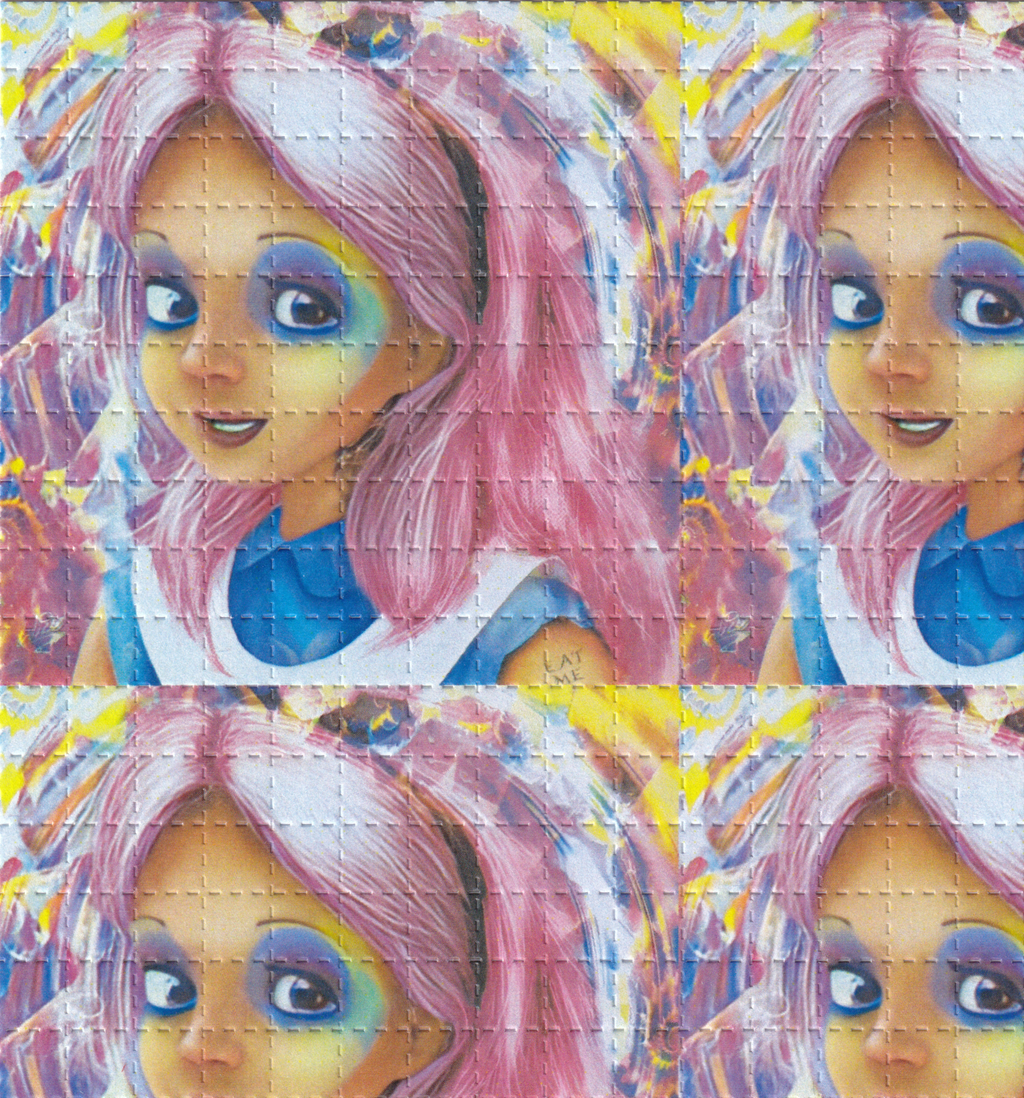 Alice in Wonderland LSD Acid Blotter Art Print