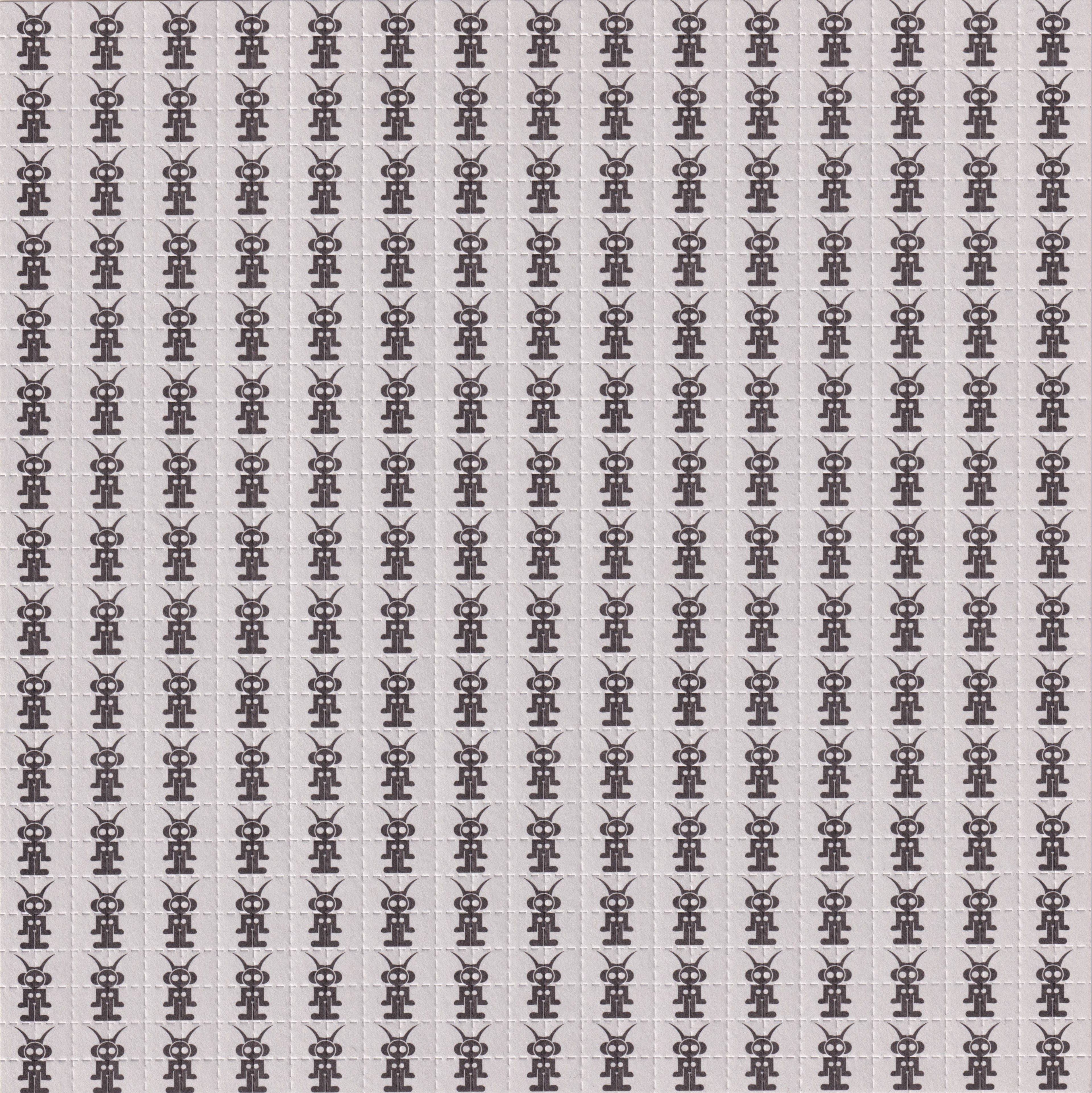 Alien Girl Blotter Art by John Blackburn (2000s)