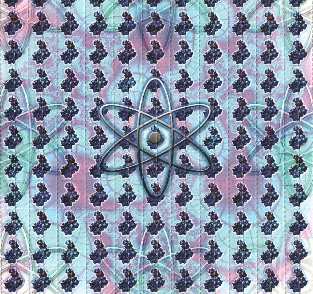 Atomic B’s Signed Blotter Art by Lucifer 2000's
