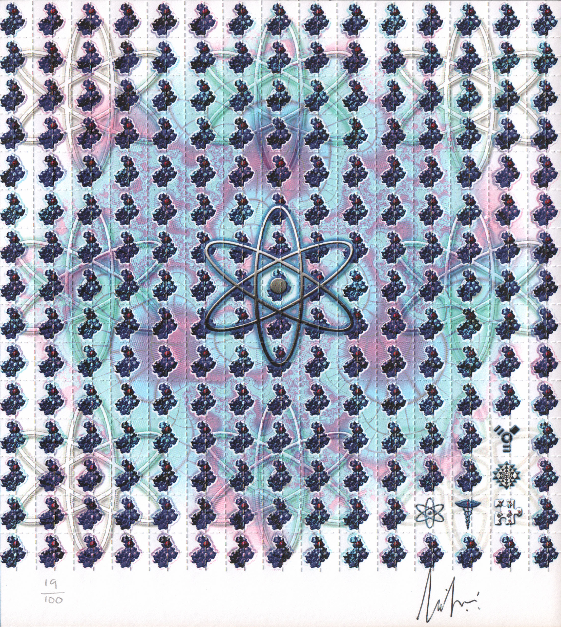 Atomic B Blotter Art by Lucifer (2000's)
