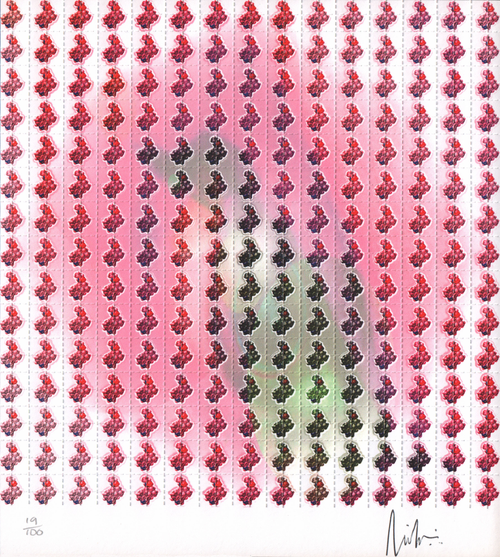 Atomic S’s Signed Blotter Art by Lucifer (2000's)