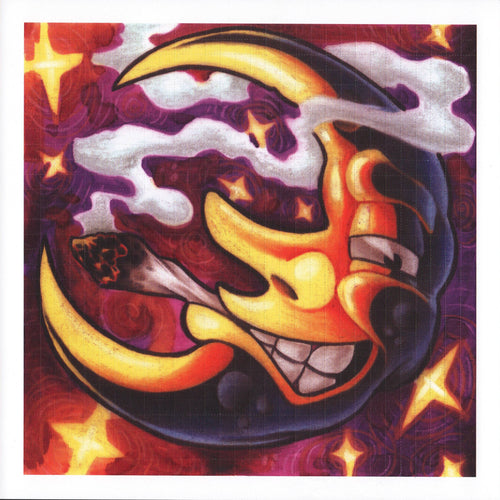 Banana Moon Blotter Art by James Clements