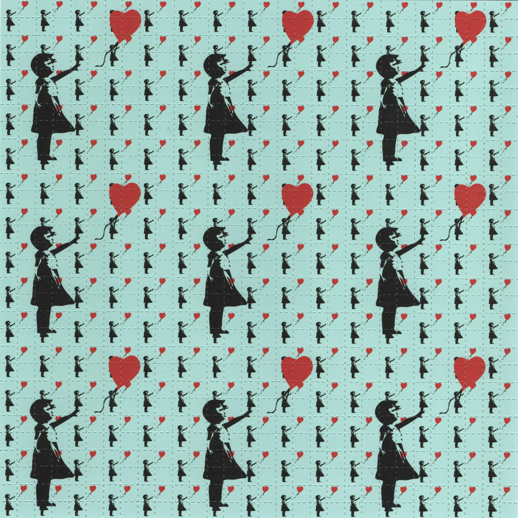 Banksy Balloon Girl Blotter Art