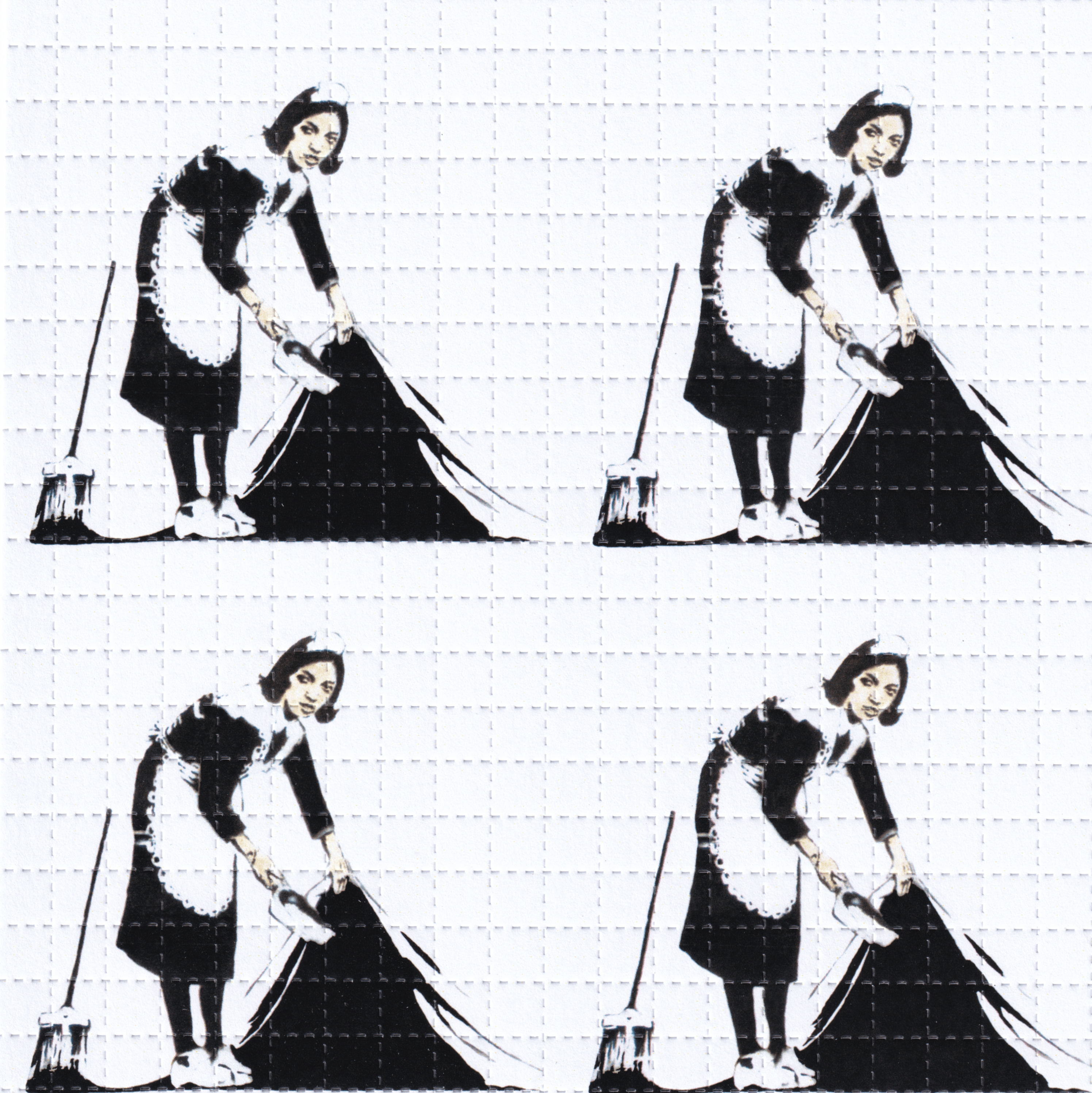 Banksy Maid LSD Acid Blotter Art Print