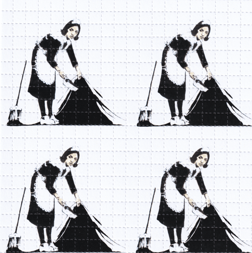 Banksy Maid LSD Acid Blotter Art Print