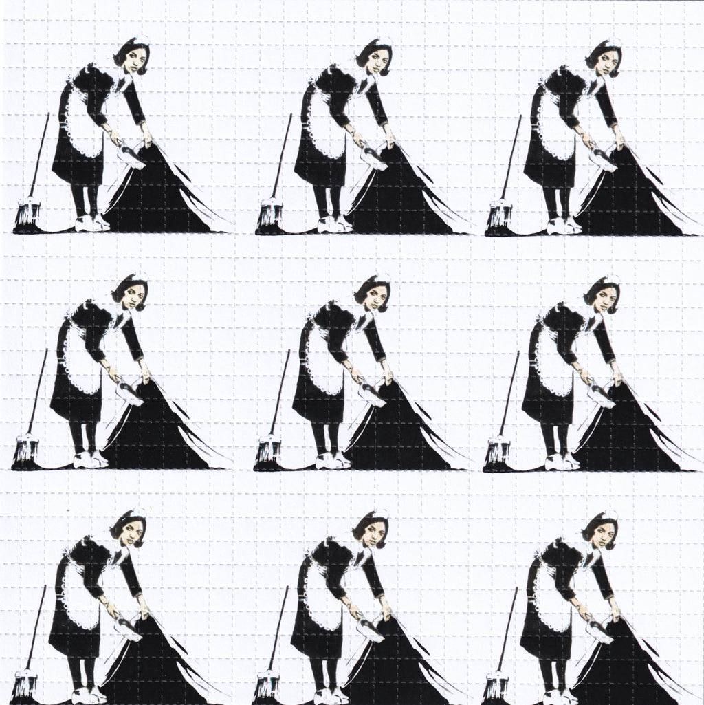 Banksy Maid Blotter Art
