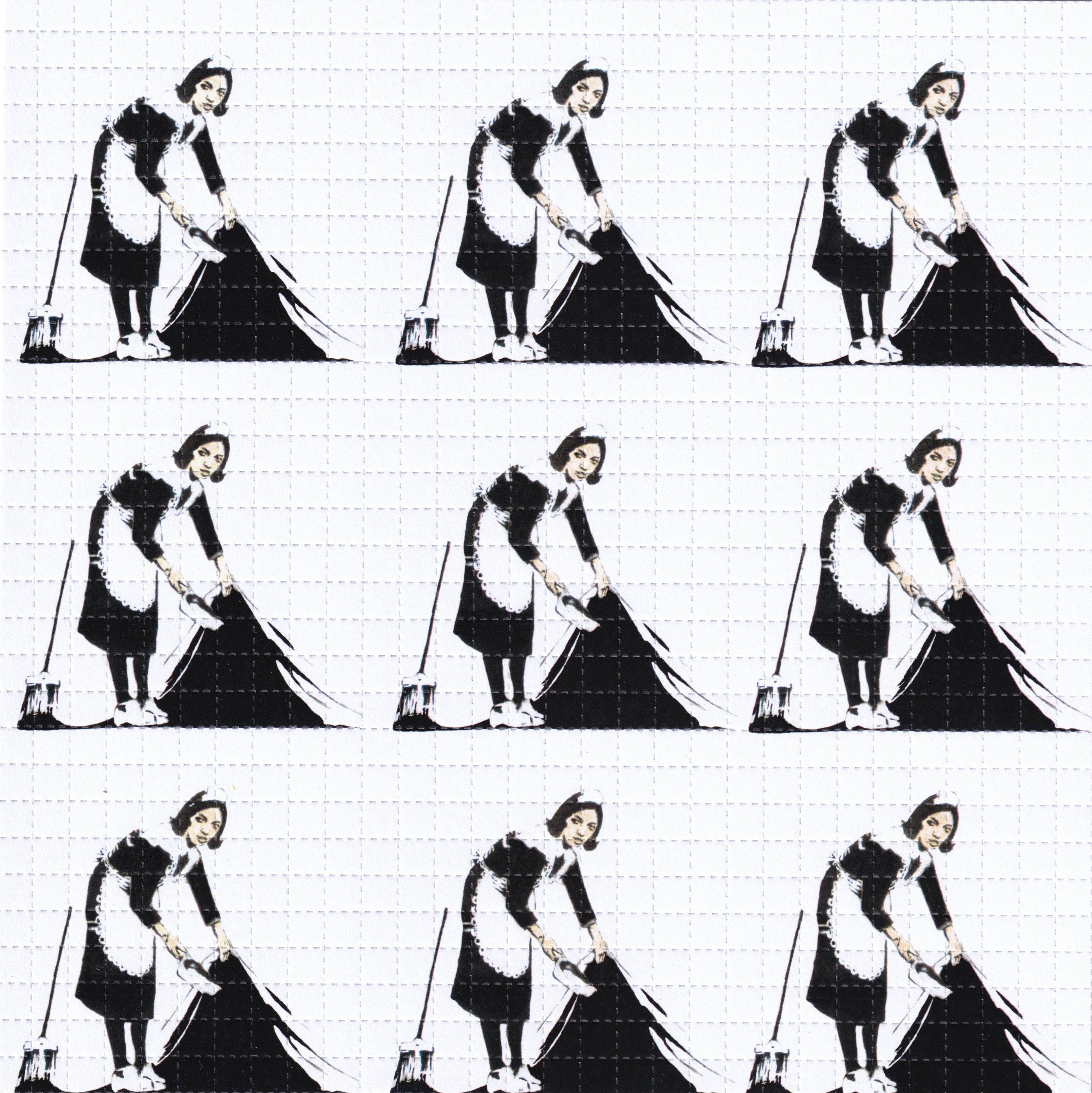 Banksy Maid Blotter Art