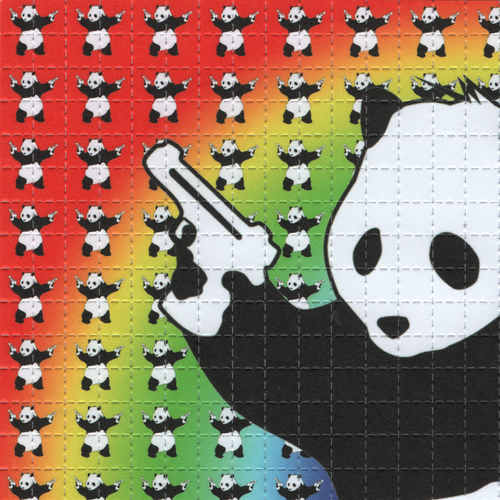 Banksy Panda LSD Acid Blotter Art