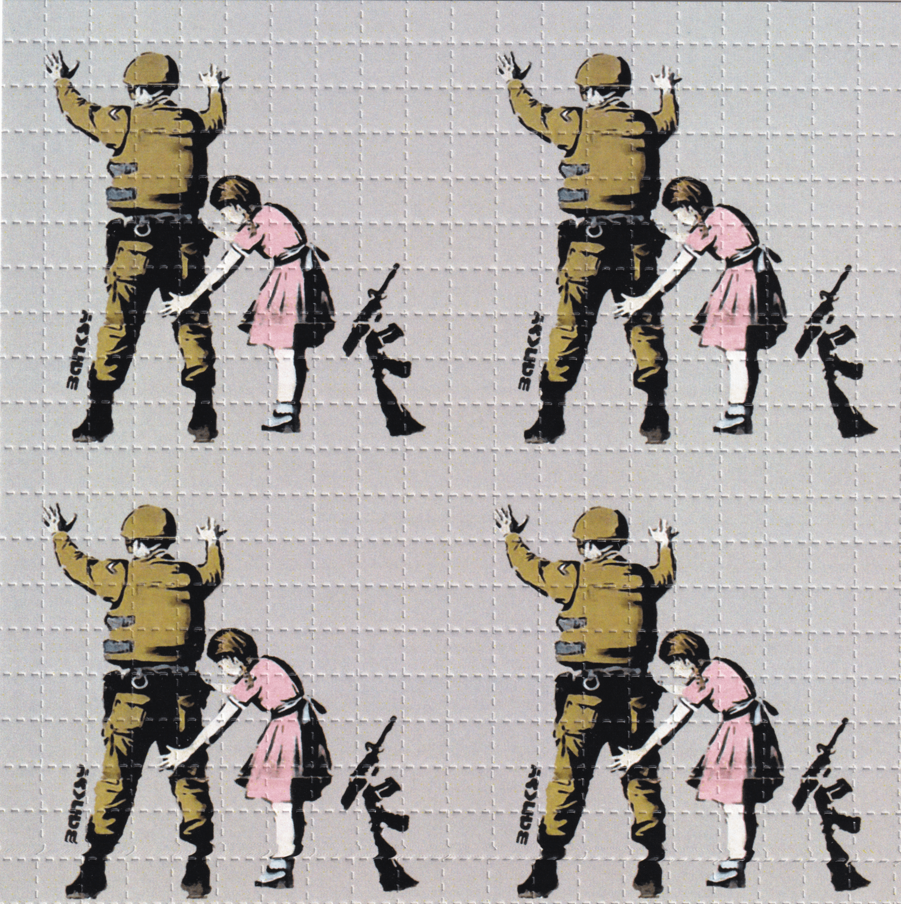 Banksy Solider LSD Acid Blotter Art Print