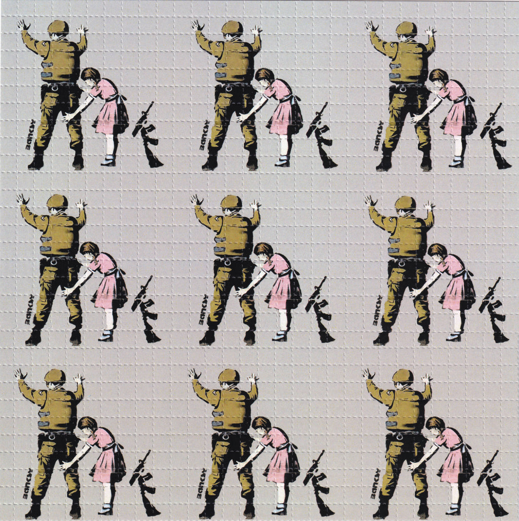 Banksy Solider Blotter Art