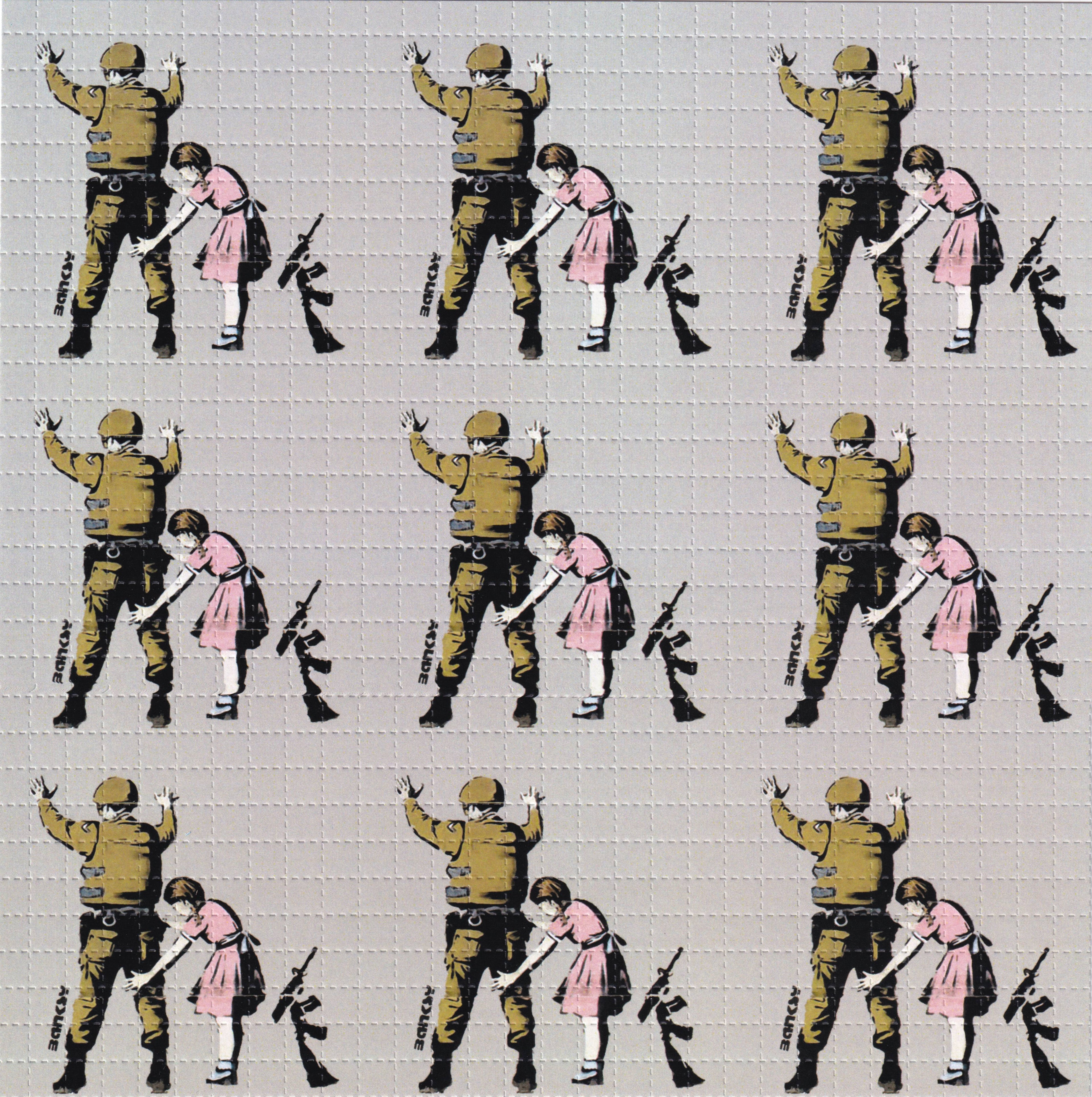 Banksy Solider Blotter Art