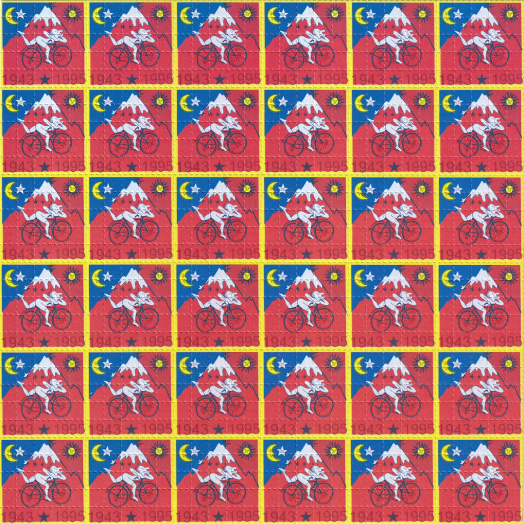 Bike Day Red Blotter Art