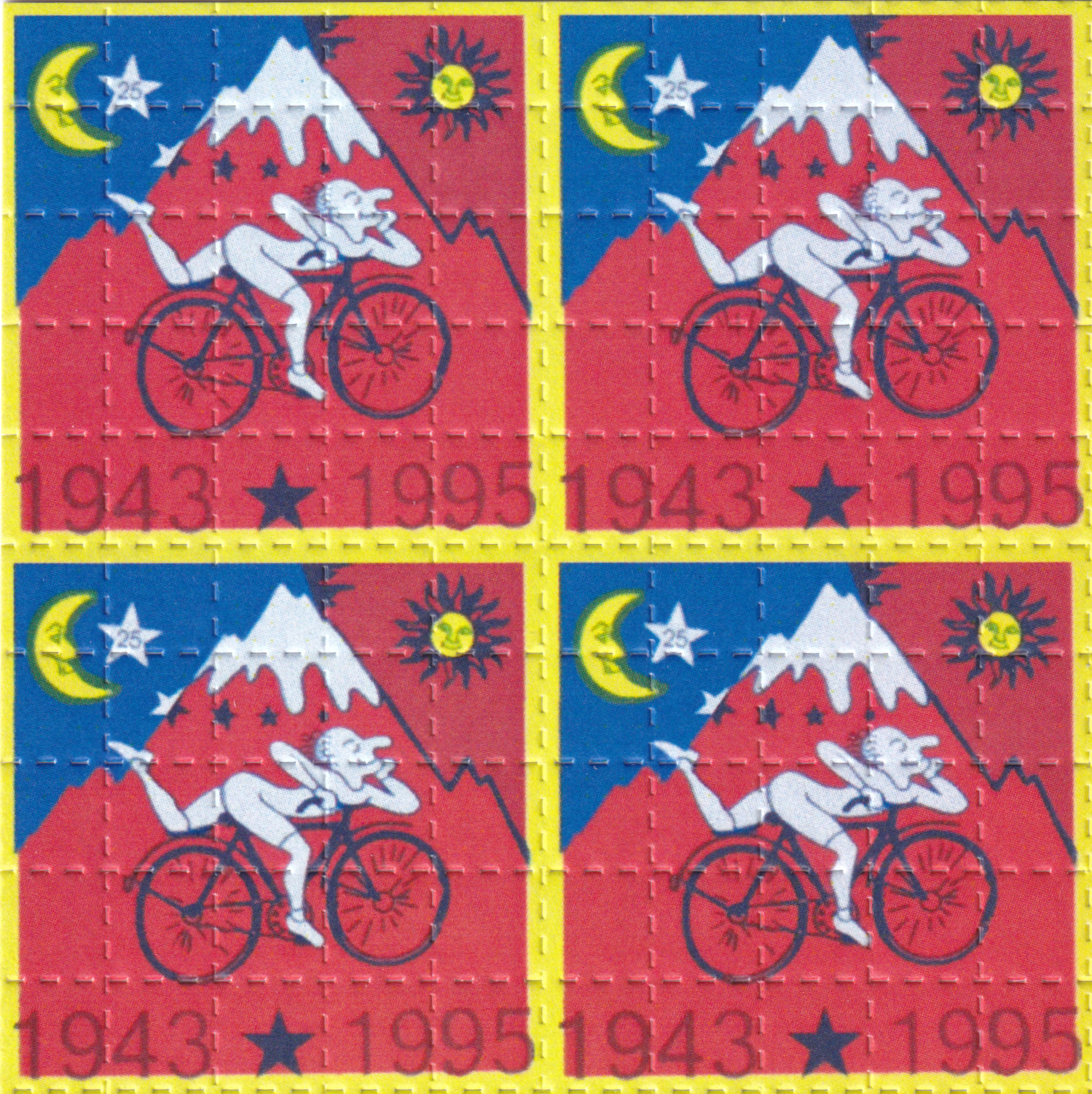 Bike Day LSD Acid Blotter Art