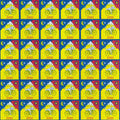 Bike Day Yellow Blotter Art