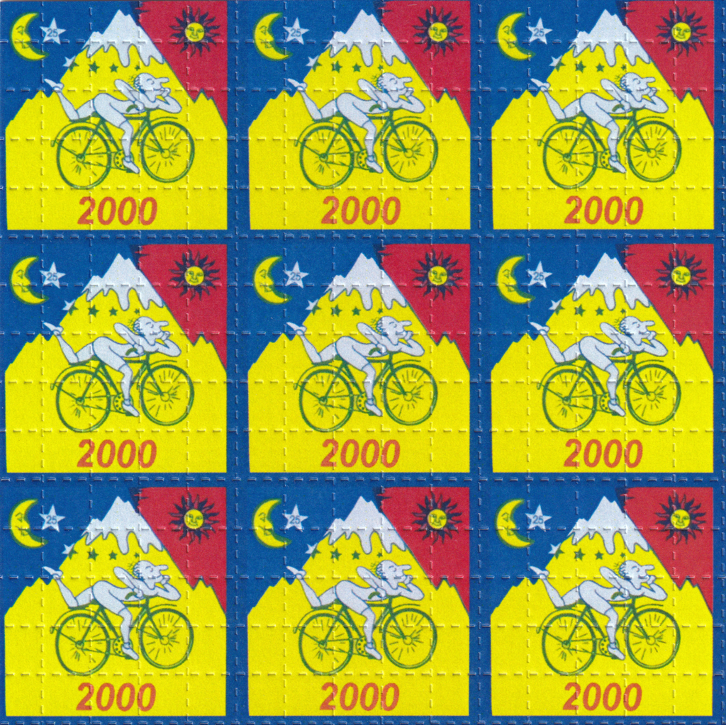 Bike Day LSD Acid Blotter Art Print