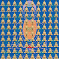 Buddha By Kevin Barron (blue) Blotter Art