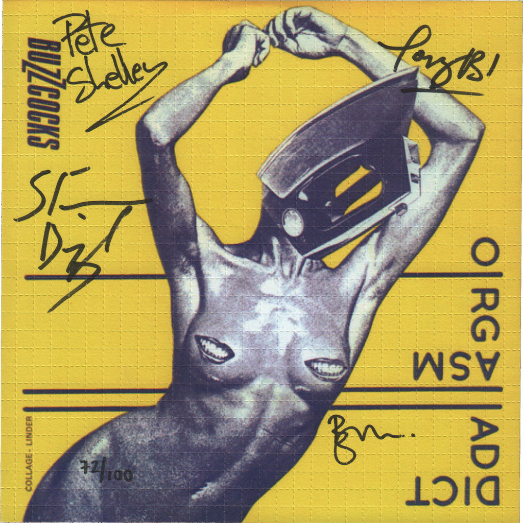 Buzzcocks Orgasm Addict Signed Blotter Art (2000's)