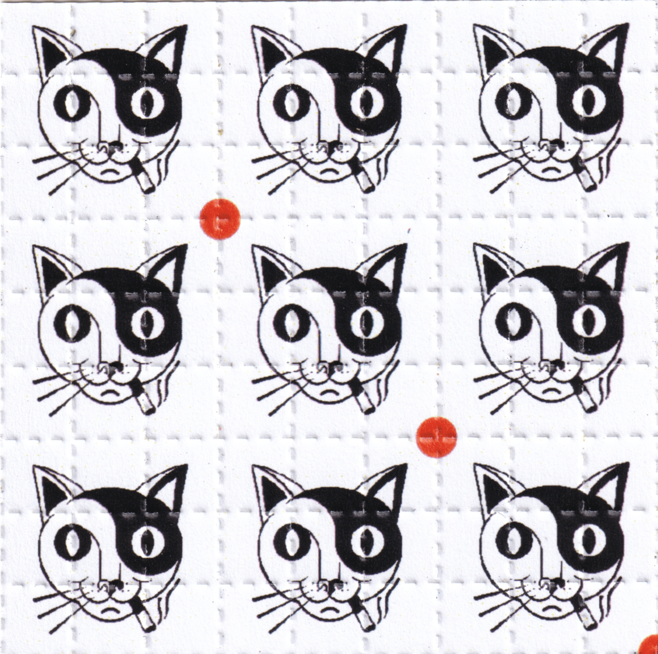 Cats LSD Blotter Art by Ziero Muko (Double Sided)