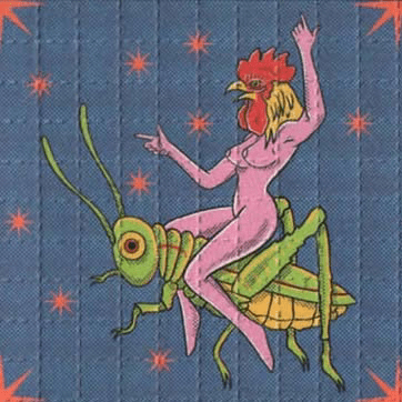 Grasshopper Blotter Art By Ziero Muko
