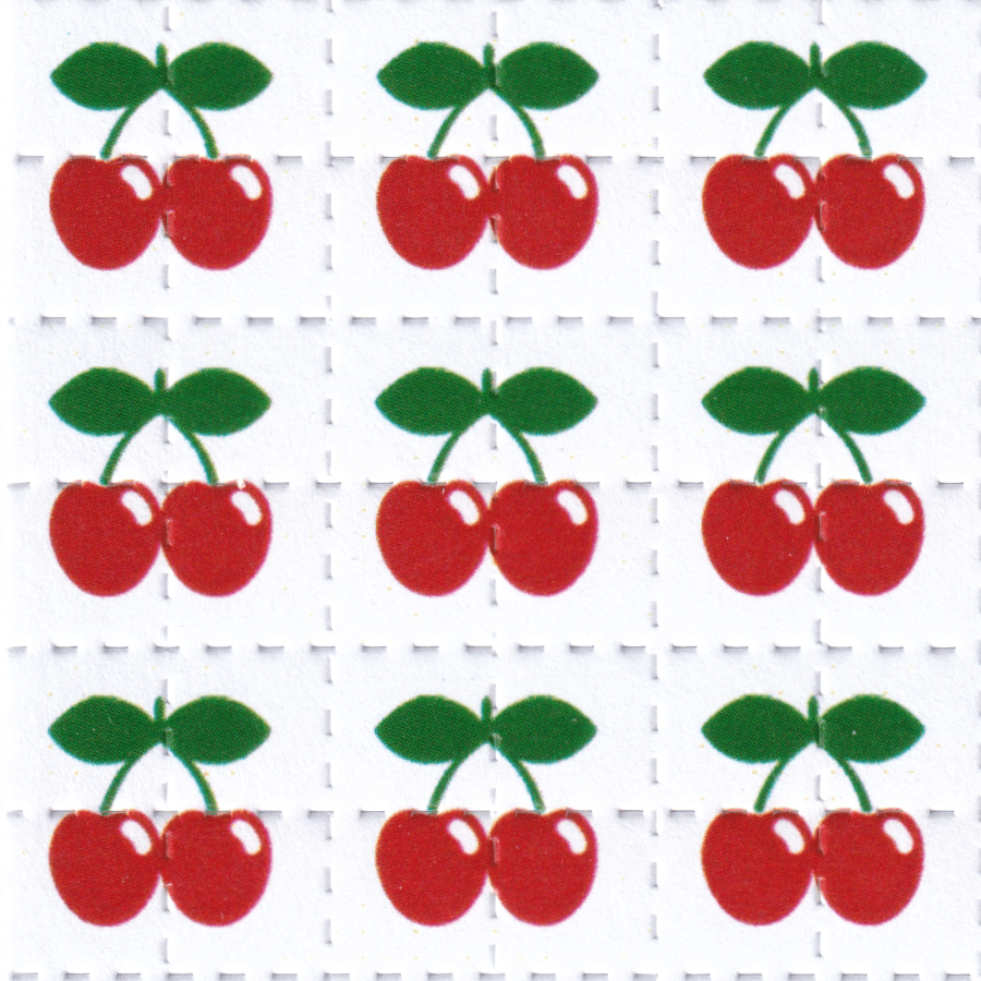 Cherry LSD Blotter Print