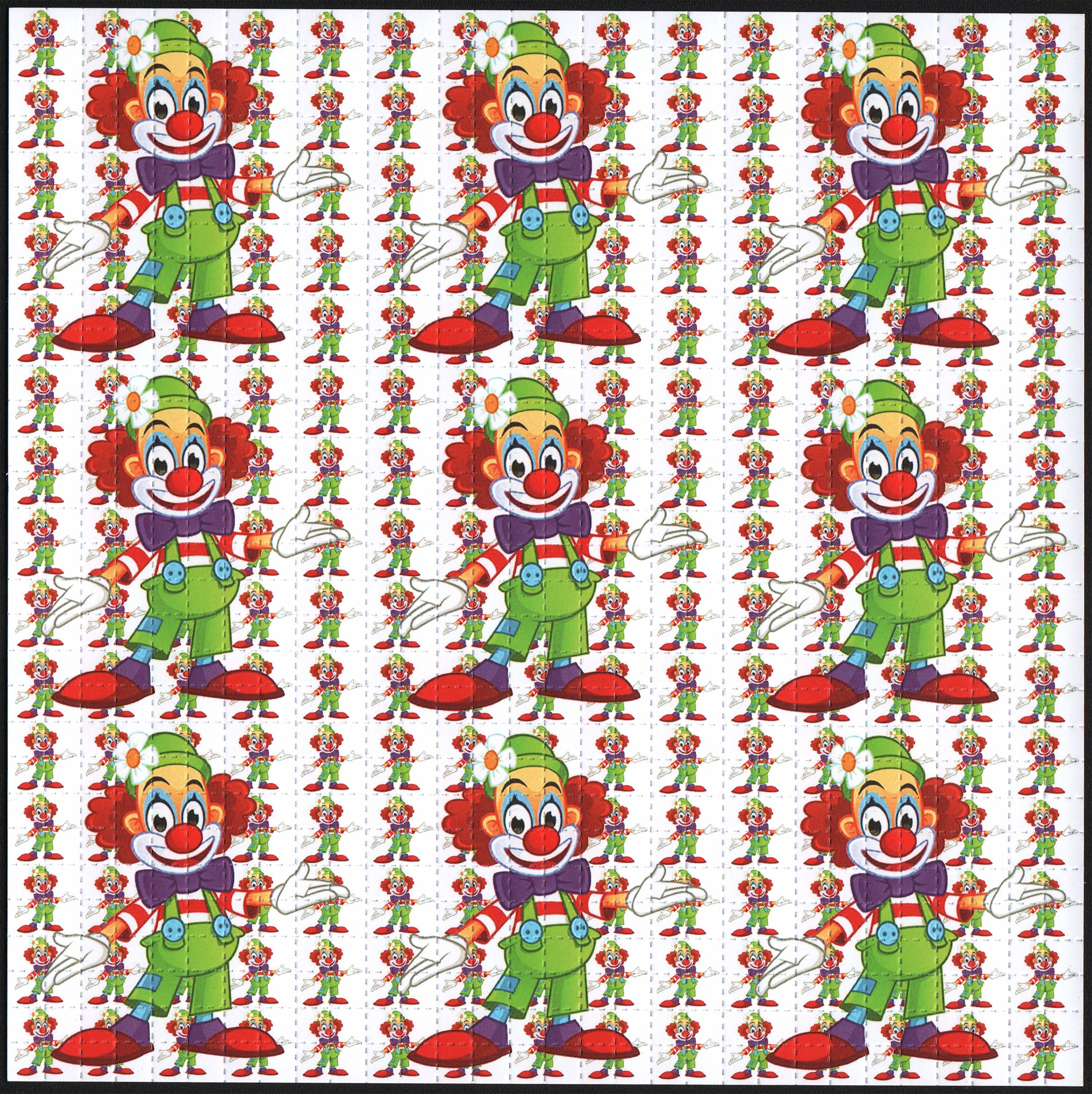 Clown Blotter Art