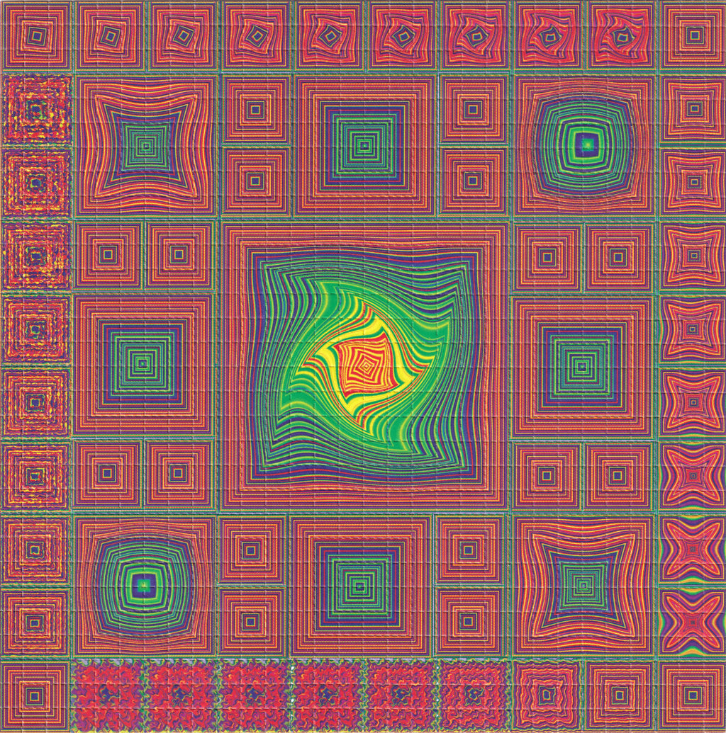 Cubism Blotter Art by Sun Pedro (2006)