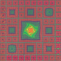 Cubism Blotter Art by Sun Pedro (2006)