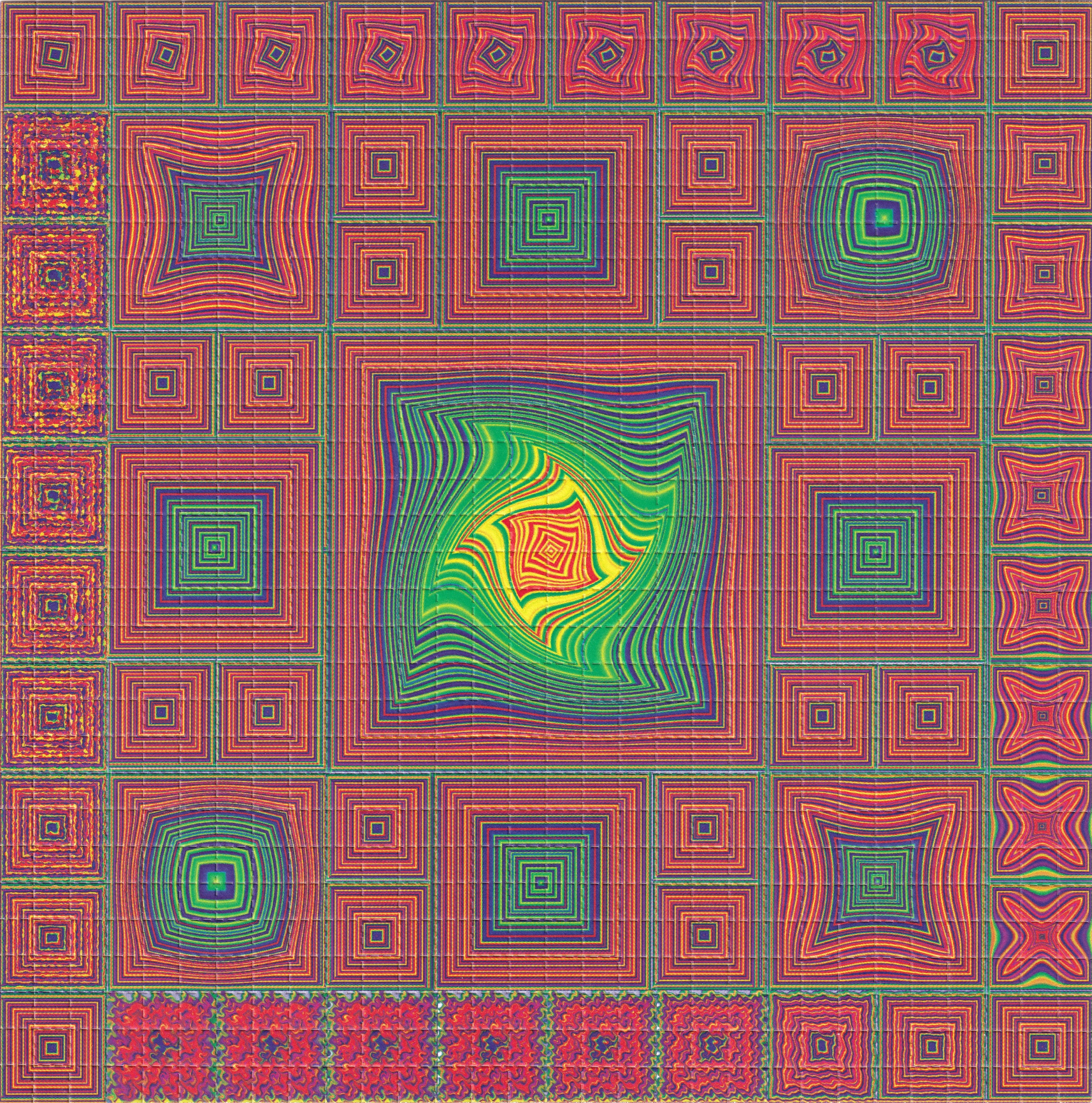 Cubism Blotter Art by Sun Pedro (2006)