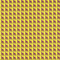 Curious George Yellow Blotter Art by Paul Guest (2000's)
