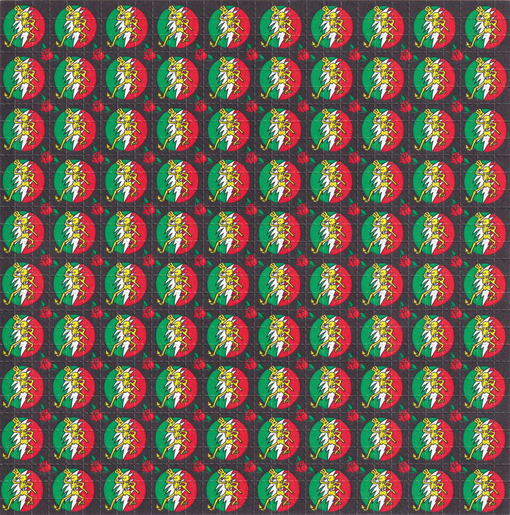 Dancing Skeleton Blotter Art by John Blackburn