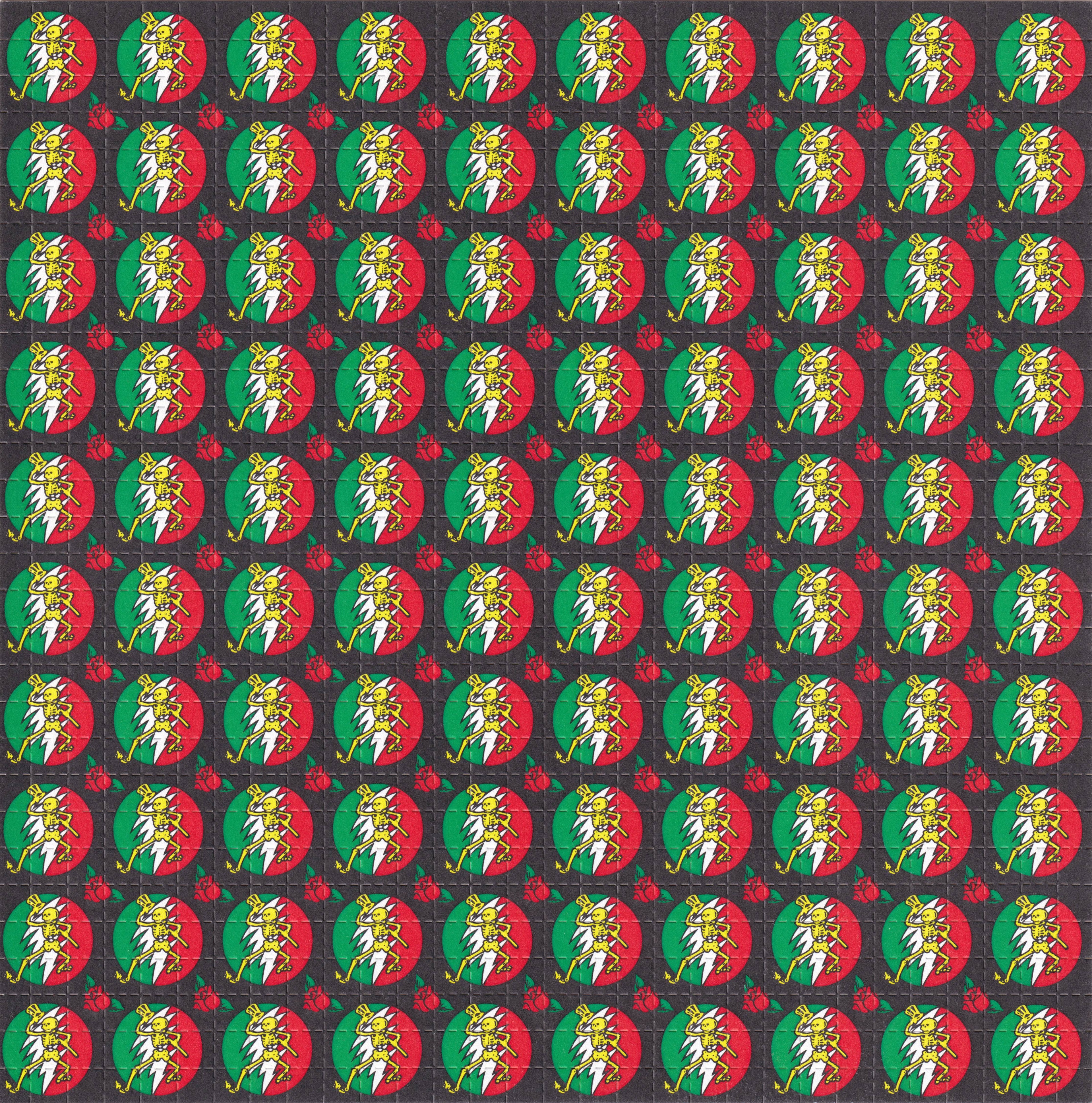 Dancing Skeleton Blotter Art by John Blackburn