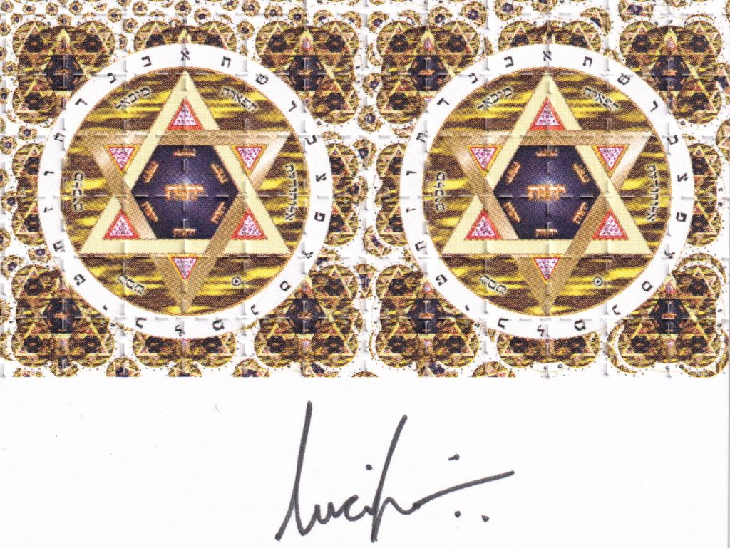 David’s Star Signed Blotter Art by Lucifer