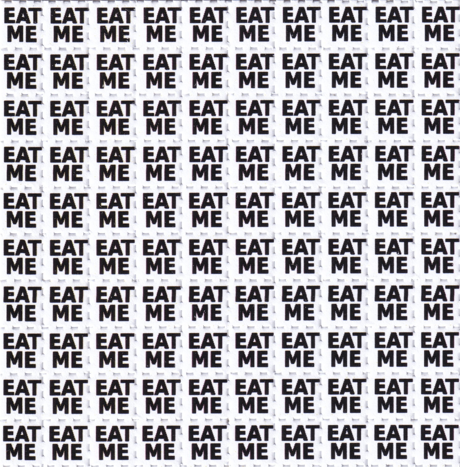 Eat Me Acid Blotter Art Print