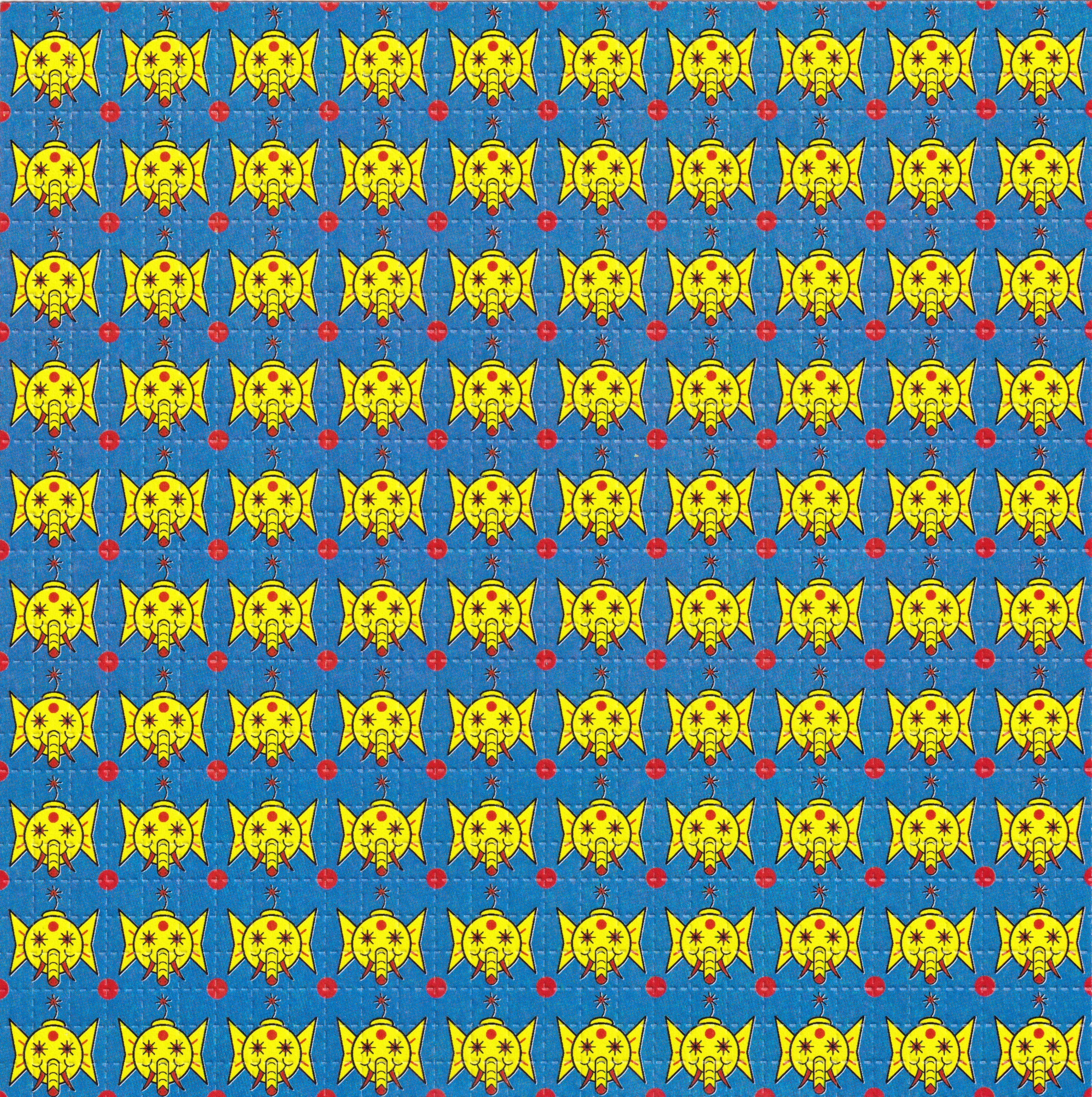 Elephants LSD Acid Blotter Art By Ziero Muko