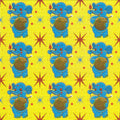 Elephants Blotter Art By Ziero Muko (Double Sided)
