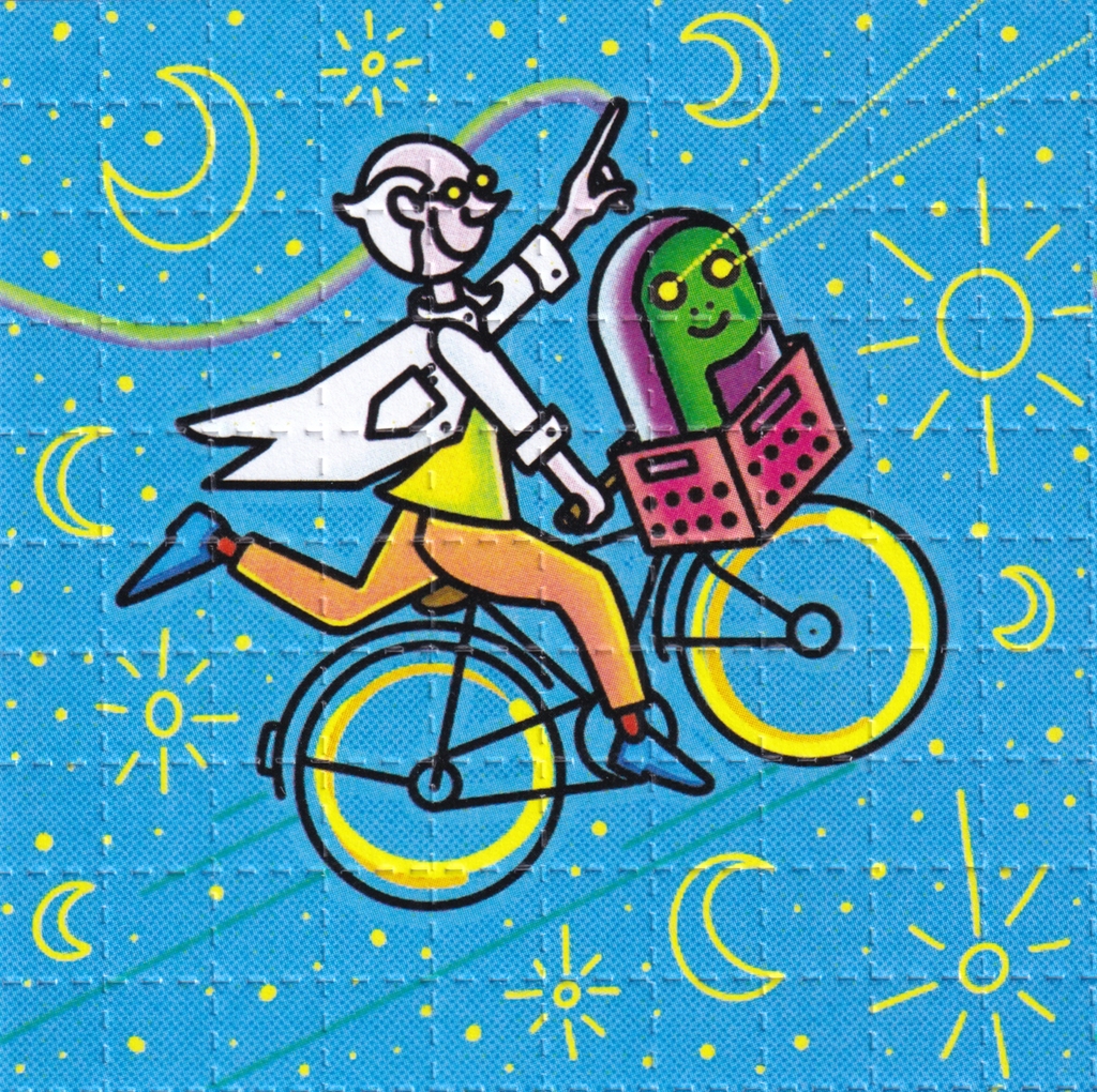Et Bike Ride Blotter Art by  Ziero Muko