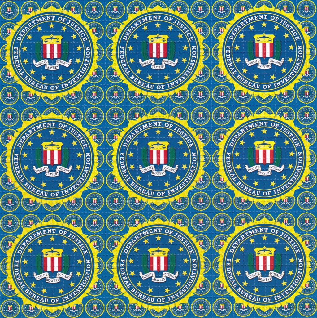 FBI Logo Blotter Art