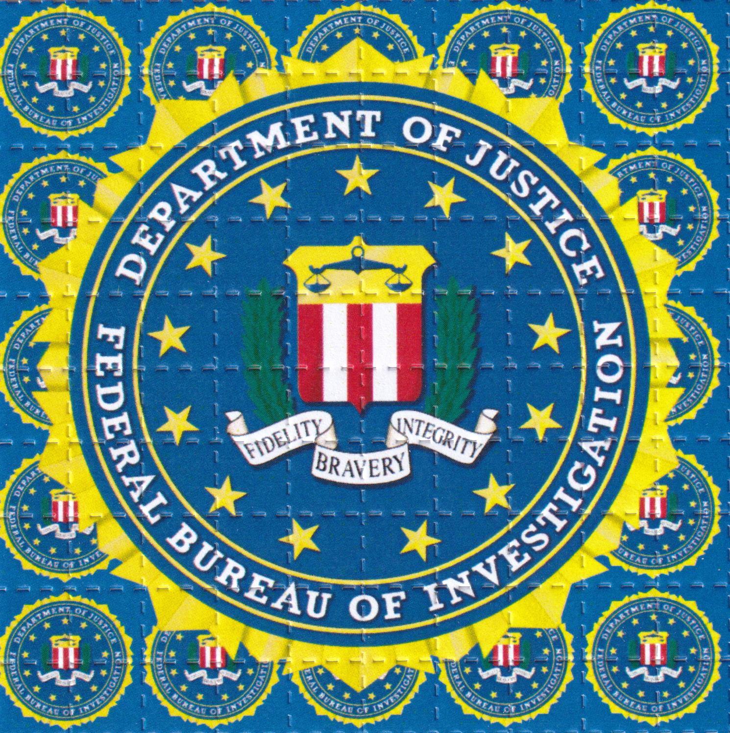 FBI LSD Acid Blotter Art Print