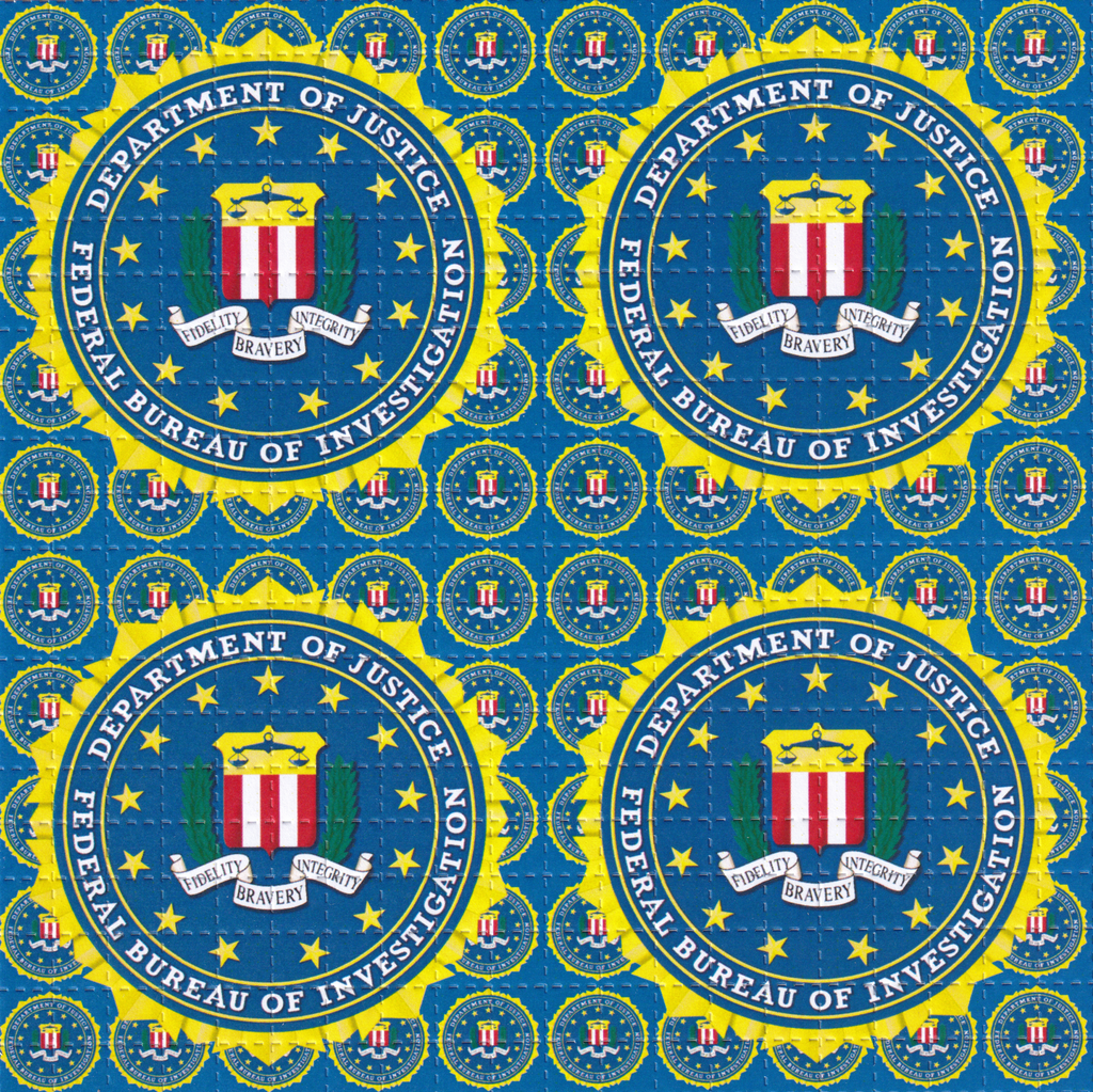FBI Blue Blotter Art
