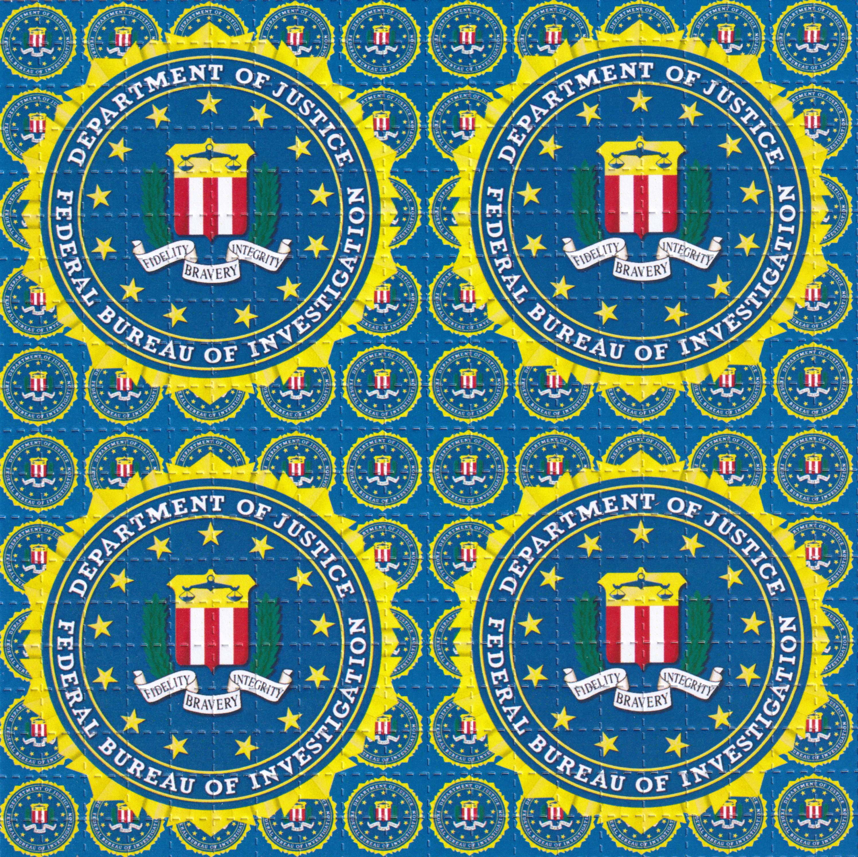 FBI Blue Blotter Art