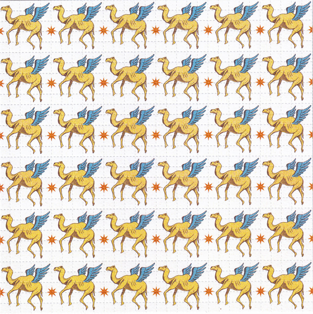 Flying Camels Blotter Art By Ziero Muko
